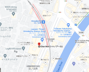 Map to CHAT NOIR  Yokohama Friday May 13