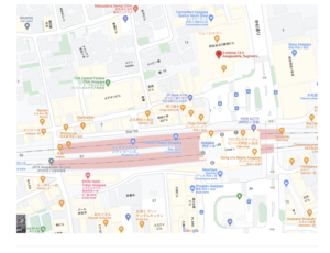 map to Soul Dama (Asagaya) 